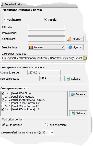 Setari utilizator